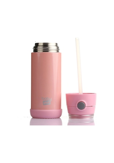 Baby Plus Çelik Termoslu Matara 350 Ml Pembe