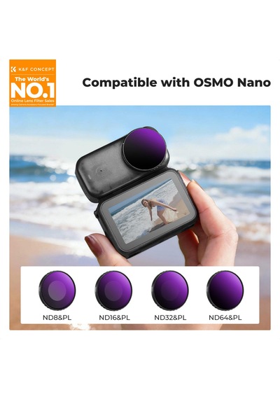 K&f Concept Djı Osmo Nano Uyumlu Nd&pl Filter Set /nd8/pl Nd16/pl Nd32/pl Nd64/pl