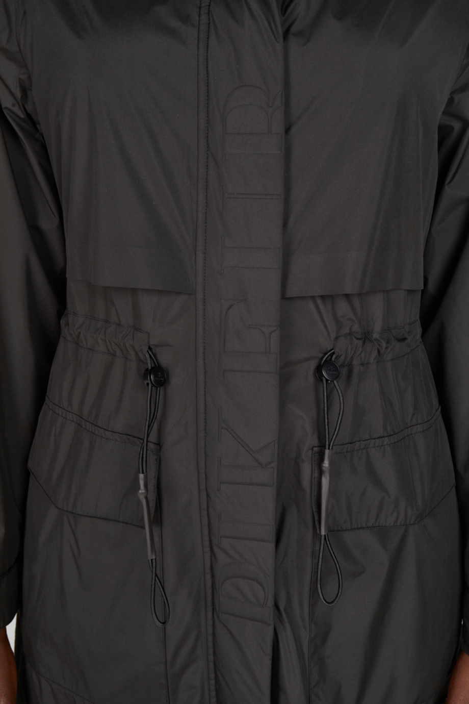 Pikeur Raincoat 1021 Selection Diz Boyu Su Geçirmez Kadın Yağmurluk Siyah