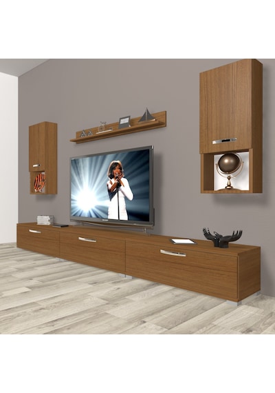 Decoraktiv Eko 270da Slm Tv Ünitesi Tv Sehpası Ceviz Decoraktiv Eko 270da Slm Tv Ünitesi Tv Sehpası Ceviz