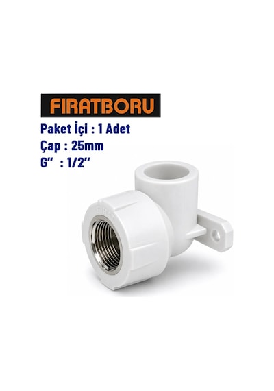 Fırat Sıva Altı Batarya Bağlantısı 25mm, 1/2'', 1 Adet, 7b72125127