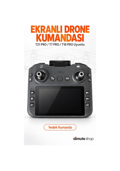 T21 Pro / T7 Pro / T18 Pro Uyumlu Ekranlı Drone Kumandası Yedek Parça - 926219636