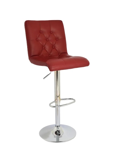 Bürocci Helen Bar Sandalyesi-Bordo-9519S0102 Çok Renkli