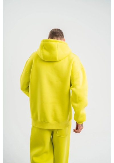 Vinevesta Erkek 3 İplik Pamuklu Oversize Kapşonlu Sweatshirt Hoodie - Sarı Çok Renkli Vinevesta Erkek 3 İplik Pamuklu Oversize Kapşonlu Sweatshirt Hoodie - Sarı Çok Renkli