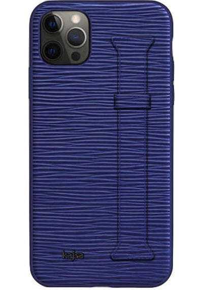 Kajsa Apple Uyumlu iPhone 12 Pro Max Kılıf Kajsa Wave Pattern Handstrap Kapak ZORE-218970