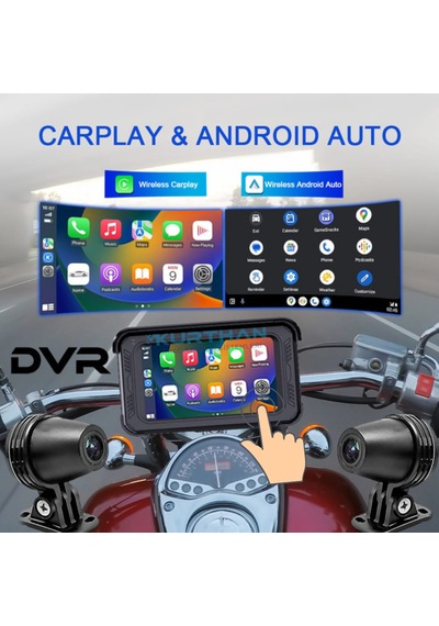 5 İnç Dokunmatik Moto Dvr Carplay Ve Android Auto Türkçe Menü