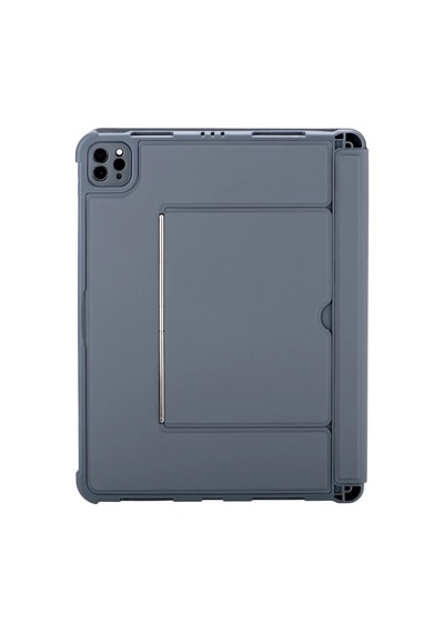 Apple Uyumlu T5504d iPad Pro 11 2024 Kılıf Palermo Ledli Klavyeli Standlı Tablet Kılıfı - Siyah Diğer