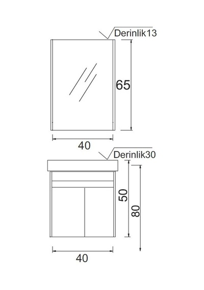 Denko Natalia 40 Cm Mdf Kül Gri Banyo Dolabı Takımı Gri Denko Natalia 40 Cm Mdf Kül Gri Banyo Dolabı Takımı Gri