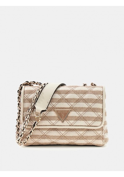 Guess Giully Iı Küçük 2 Bölmeli Kadın Bej Çapraz Çanta Hwag9673740-tmu