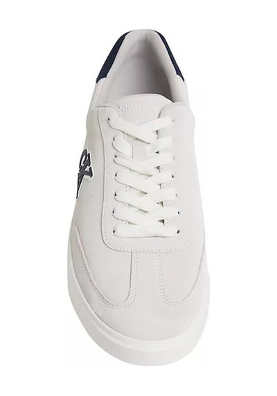 Calvin Klein Erkek Ck Logolu Düşük Bilekli Süet Beyaz Sneaker Hm0hm02125-0la-13465 Beyaz