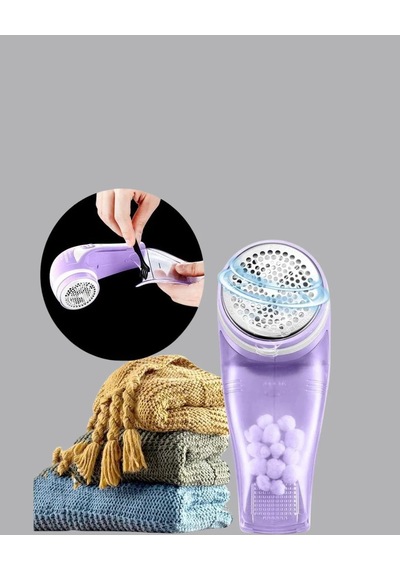 Tüy Ve Tiftik Temizleyici 3 Bıçaklı, 200ml Kapasiteli Açık Gri