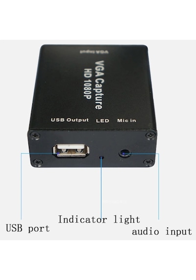 Usb Vga Hd Vıdeo Capture Kart 4640P 4K Xbox Ps4 Çevirici Aktarıcı