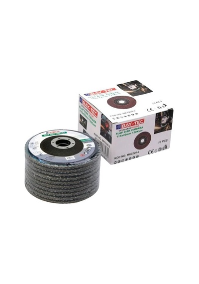 Flap Disk Zımpara Alüminyum Oksit 115 Mm 100 Kum Mk0220-1 Baytec-10 Adet