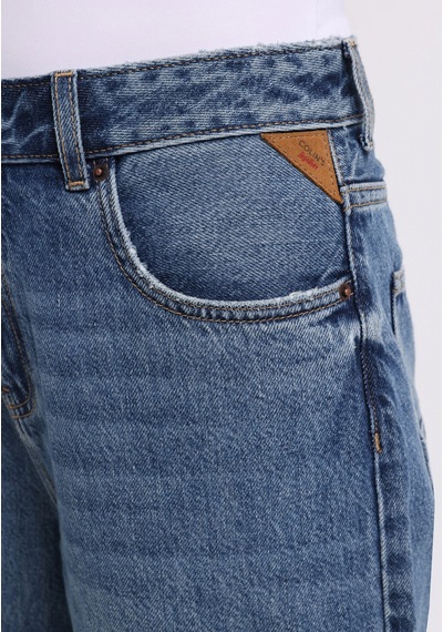 Colins Barrel Fit Kadın İndigo Jean Pantolon Cl1076901 Q1.v1 Dn44450 Denim