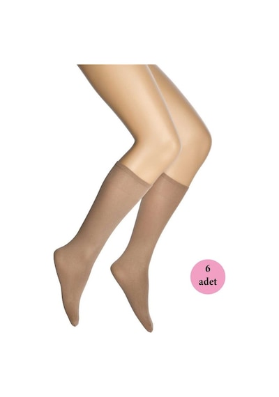 Dore 6 Adet Mikro 70 Dizaltı Kadın Çorap Bronz 38-36-40 (553655848) Bronz