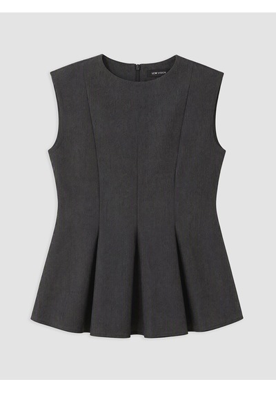 Lcw Vision Lacivert Bisiklet Yaka Peplum Bluz