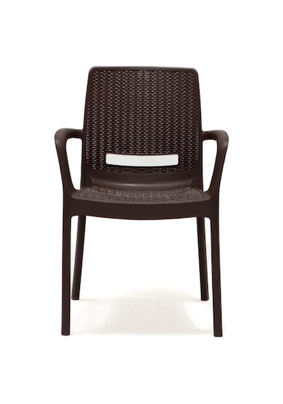 Rattan Kahve Kollu 4 Sandalye Masa Takımı - Bahçe&Balkon&Teras Kahverengi