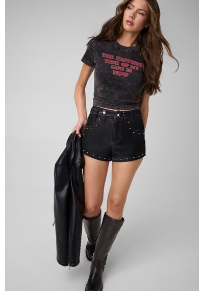 Guess Marilyn Slim Fit Kadın T-shirt W6bı53k6661 Siyah
