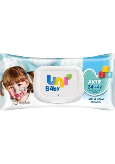 4 Adet Uni Baby Islak Havlu Aktif 72li