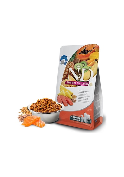 N&D Tropical Selection Somonlu Ve Tropikal Meyveli Orta ve Büyük Irk Yetişkin Köpek Maması 10 KG