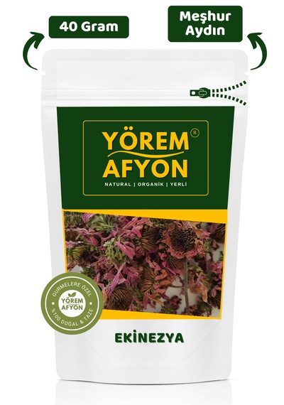 Yörem Afyon Meşhur Aydın Güneşte Kurutulmuş Elenmiş Ekinezya 40gr.