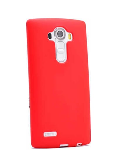 LG Uyumlu G4 Kılıf Zore Premier Silikon Kapak Kırmızı