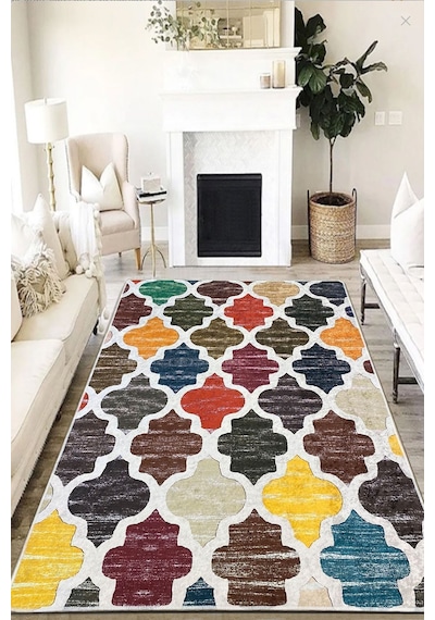 Chilai Home Suncool Dekoratif Halı Djt Çok Renkli