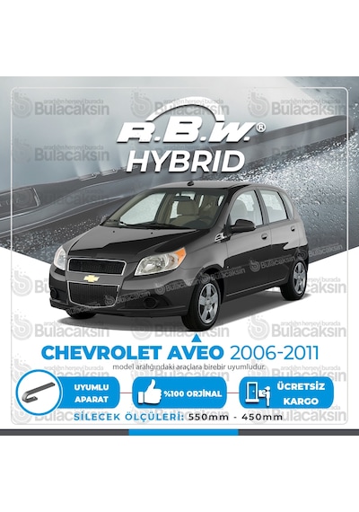 Chevrolet Aveo HB Ön Silecek Takımı (2006-2011) RBW Hibrit
