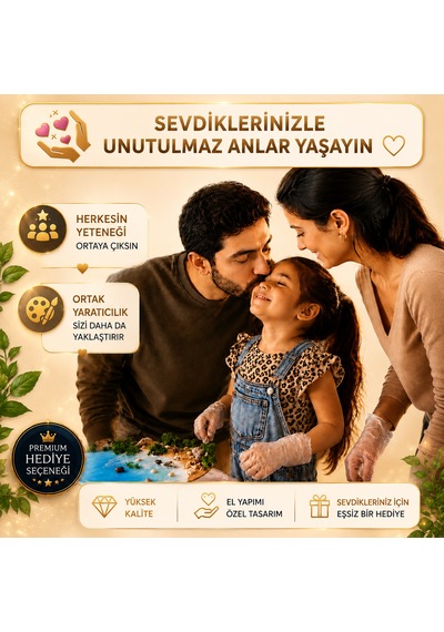 Epoksi Reçine Seti Palmiye , Tropik Deniz Temalı Sanat Ve Hobi Seti, Video Eğitim Dahil, Premium Hediye Kutulu, Epoksi Başlangıç Seti 00008
