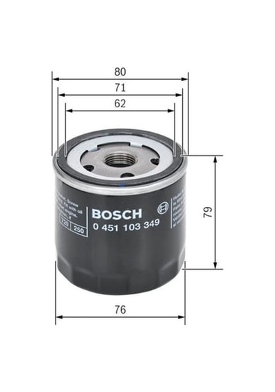 BOSCH 451103349 Yağ Filtresi 145 146 164