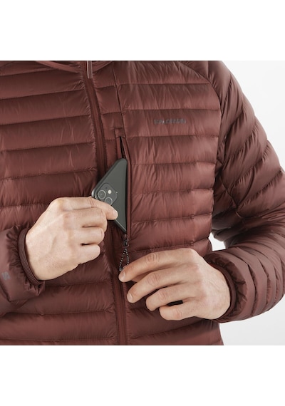 Salomon Elıxır Mıcro Down Erkek Outdoor Montu Rum Raısın Lc2329900 Bordo