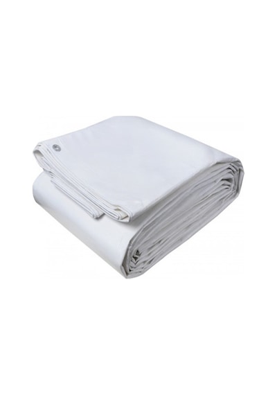 4x5 Metre Beyaz Ebatlı Pvc Branda Gölgelik Su Geçirmez Çadır Branda Tente Beyaz