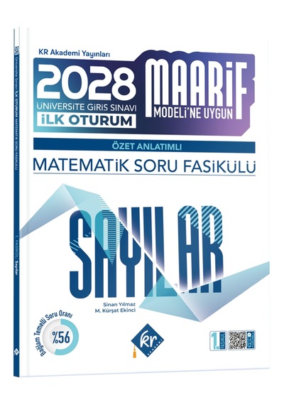 2028 Maarif Modeli Üniversite Giriş Sınavı İlk Oturum Matematik Soru Fasikülü Sayılar Özet Anlatımlı Kr Akademi Yayınları