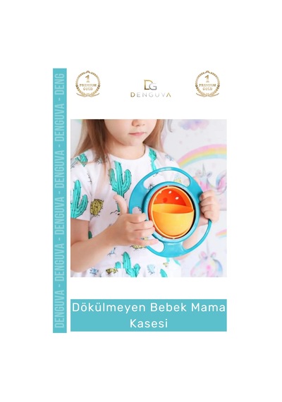 Özle Üretim Bpa İçermeyen Pratik Kolay Temizlenir Eğlenceli Asla Dökülmeyen Bebek Mama Kasesi