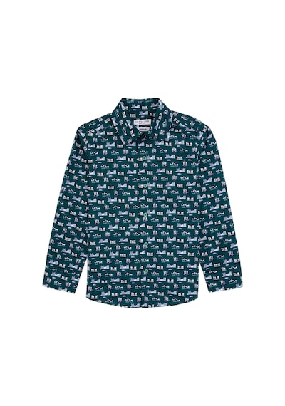 U.s. Polo Assn. Erkek Çocuk Koyu Yeşil Gömlek Desenli 50316732-vr079 Koyu Yesıl