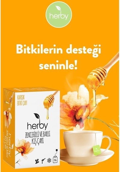 Herby Zencefil Ballı Kış Çayı 18'li