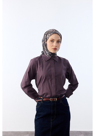 Mirsoy Scarf Lavin Desen Eşarp Hardal