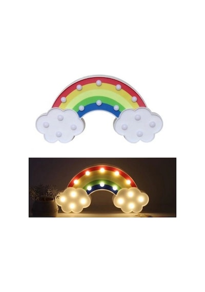 Led Işıklı Gökkuşağı Gece Lambası Çok Renkli