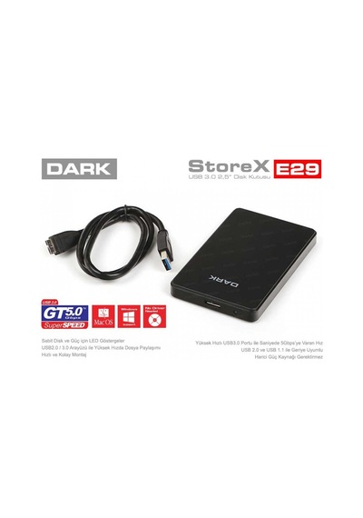 DARK DK-AC-DSE29 2.5" USB 3.0 SATA HDD KUTU