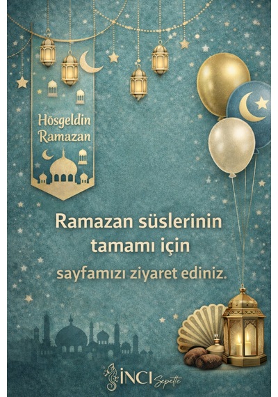 10'lu Gold 3d Uzar Tavan Süs Metalik Altın Hoşgeldin Ramazan 11 Ayın Sultanı Temalı Dekor Oda Süsü