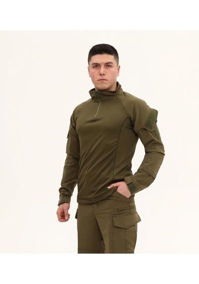 Terrien Delux Serisi Rahat Kesim Uzun Kollu Fermuarlı Üst Single Sword Erkek&kadın Taktik Kombat T-shirt Çok Renkli