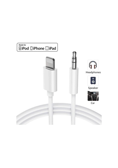 Lightning To Apple Uyumlu iPhone Aux Kulaklık Çevirici 3.5 Mm Jack Girişli