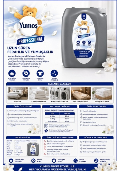 Yumoş Profesyonel Fabcon Gardenia 5 Lt. Diğer