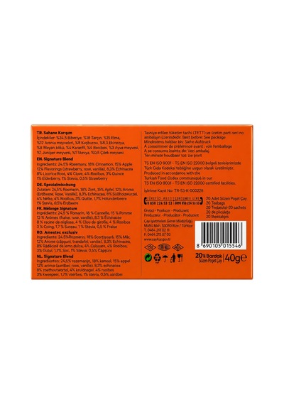 Çaykur Şahane Karışım Süzen Poşet Çay 40 G X 24 Adet