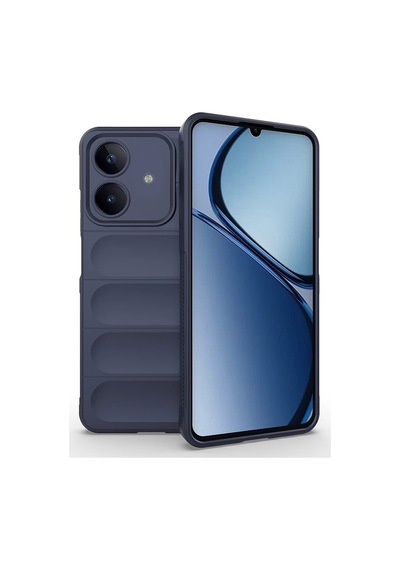 Realme Note 60 Kılıf Esnek Tpu Oyuklu Arka Yüzey Tasarımlı Lopard Etnik Silikon Kapak