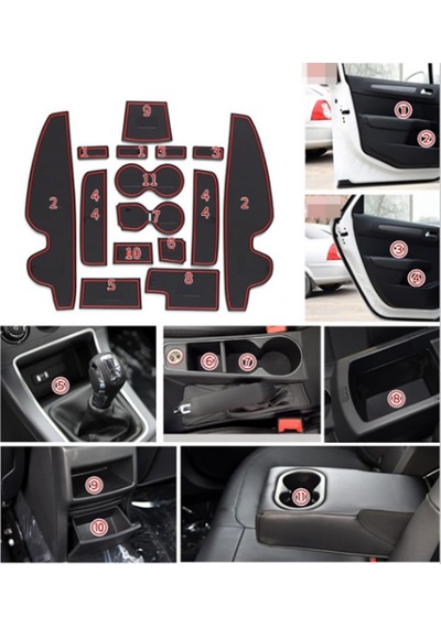 Citroen C4 2016 2017 Modeller Araç Içi Silikon Kaymaz Ped Kaplama (547703813)