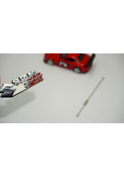 Suzuki Uyumlu Sport Logo Krom Metal Çift Yön Halat Anahtarlık