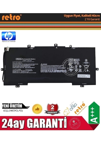 Hp Envy 13-d, 13-d000, 13-d100, Vr03xl Notebook Bataryası, Pili / Rhl-135