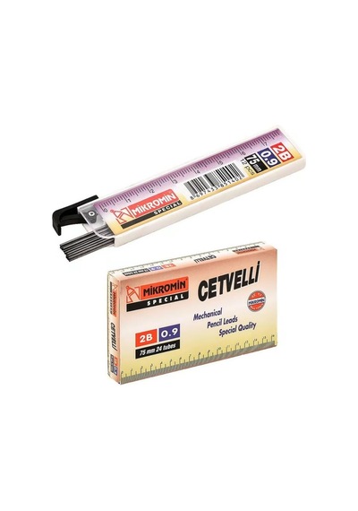Mikro M-750 75 Mm Cetvelli Kurşun Kalem Ucu 09 Mm 24'adet