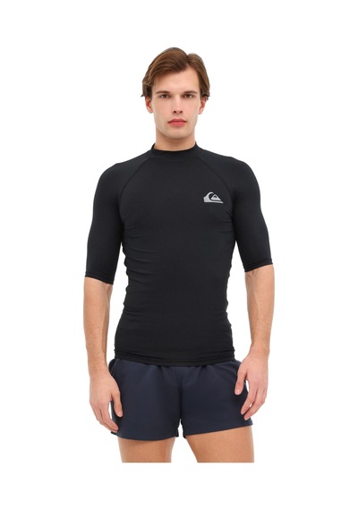 Quiksilver Everyday Upf50 Ss Siyah Erkek Surf Kısa Kol T-shirt